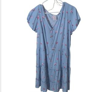 NOBO Floral Button Front Tiered Dress